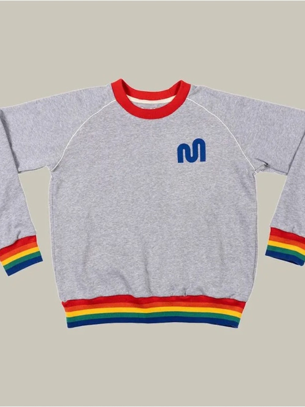 GMM Pride Sweatshirt with Rainbow Trim